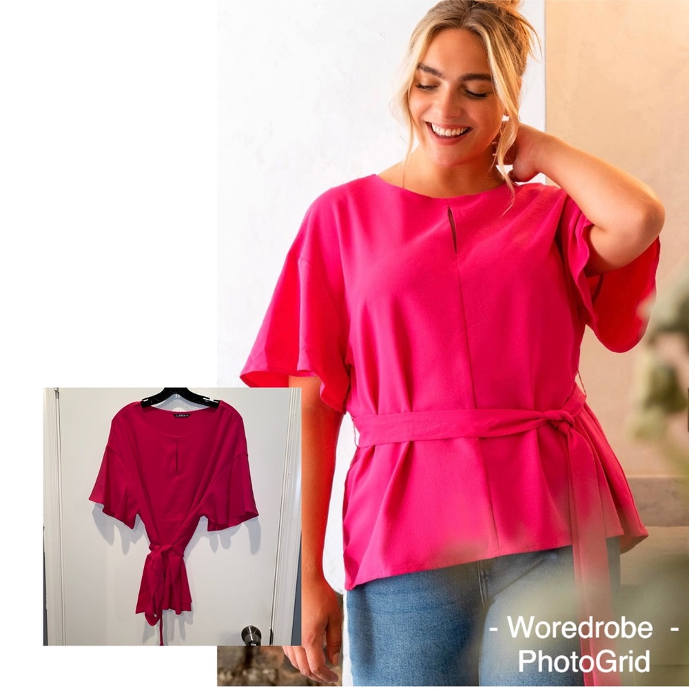 🆕🆙SHEIN Drop Shoulder Belted Top